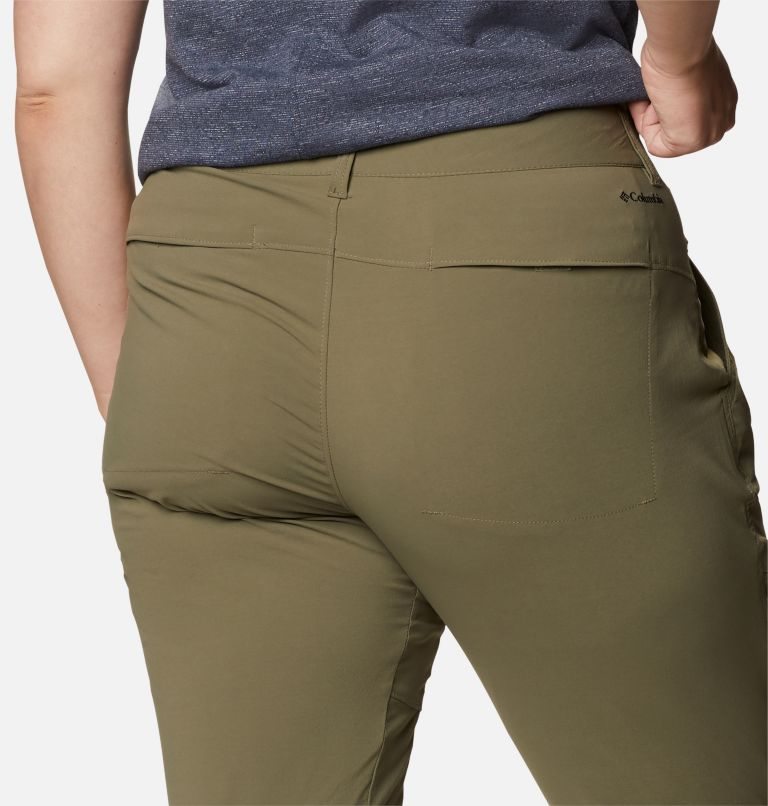 Pantaloni Columbia Saturday Trail Stretch Dama Masline Verzi | Plus Size GXQMZ8A10